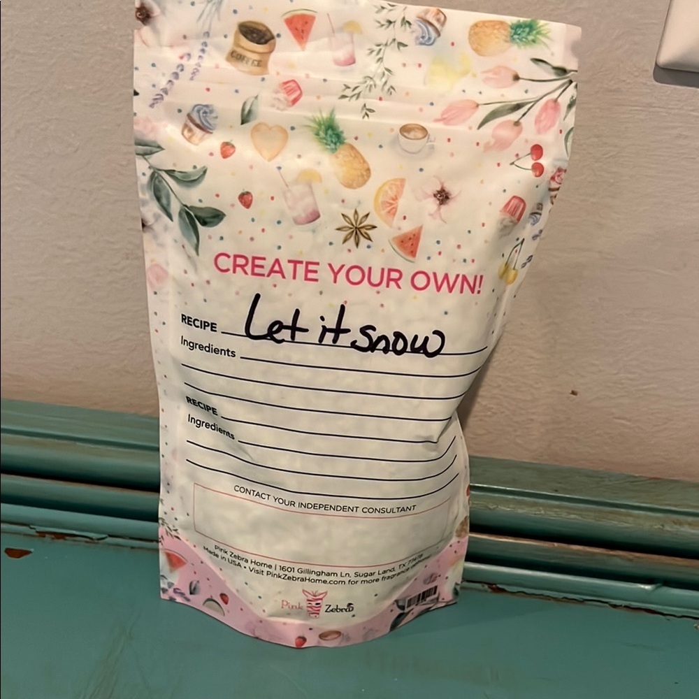 Pink Zebra Sprinkles Blending Bag - let it snow - Picture 2 of 2